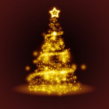 An image of a nice christmas tree of light