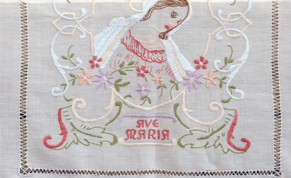 Ave Maria, embroidered Church vestments