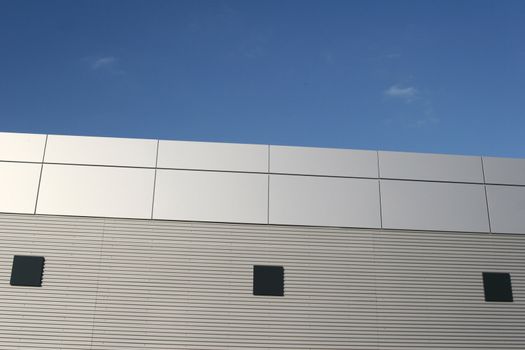 modern buildings, shapes lines etc and blue sky