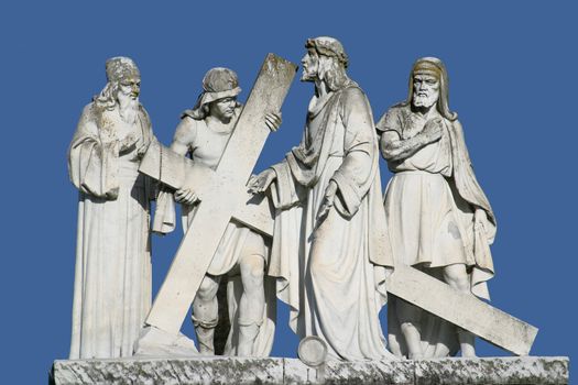 2nd Stations of the Cross, Jesus is given his cross