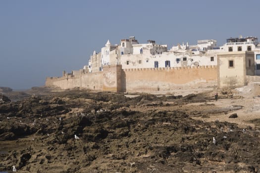 Historic walled seaside town of Essaouira in Morocco.
