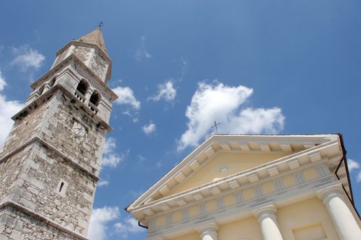 Church in the city Visnjan, Istria, Croatia