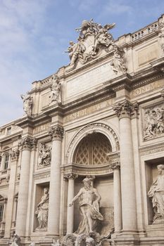 The Trevi Fountain in Rome, Italy