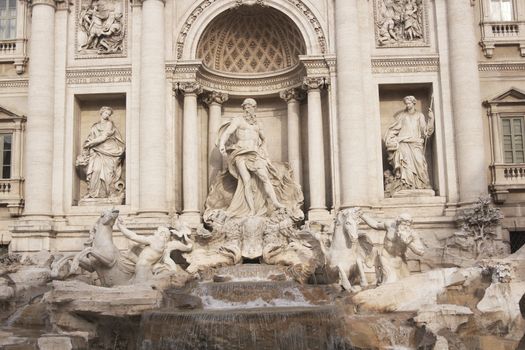The Trevi Fountain in Rome, Italy