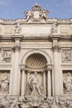 The Trevi Fountain in Rome, Italy