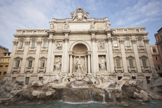The Trevi Fountain in Rome, Italy