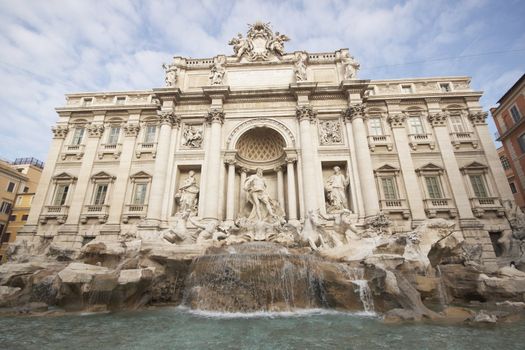 The Trevi Fountain in Rome, Italy