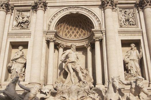 The Trevi Fountain in Rome, Italy