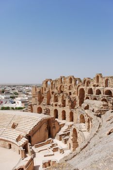 Ancient Roman Amphitheatre in El-Jem, Tunisia (UNESCO World Heritage)