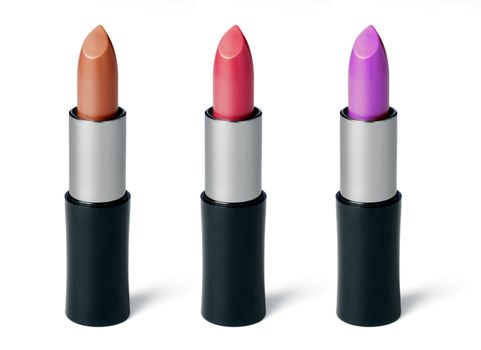 color lipstick. It is isolated on a white background