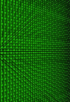 Digital background. A binary code in movement - a board