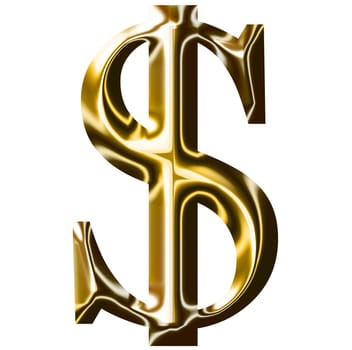 gold dollar symbol $