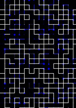 labyrinth, abstract technology background