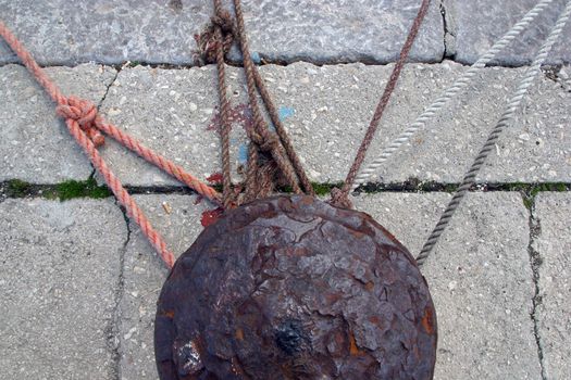 Rope of boat knotting