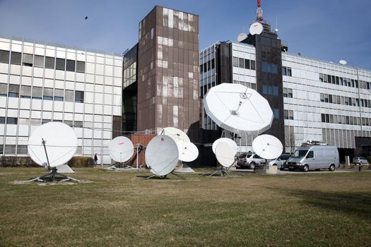 TV Station Up-link / Download Antennas - Broadcasting & Media Industry