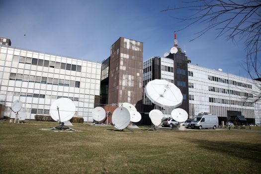 TV Station Up-link / Download Antennas - Broadcasting & Media Industry