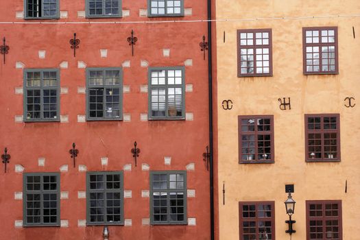 Windows of a house of old Stockholm