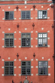 Windows of a house of old Stockholm