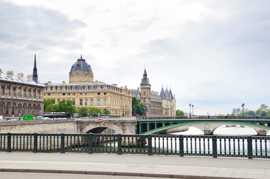 Beautiful view of the seine river, paris, france