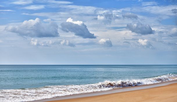 Tropical ocean coast - surf on the beach