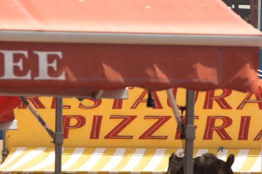 restaurant and pizzeria signs  t in france