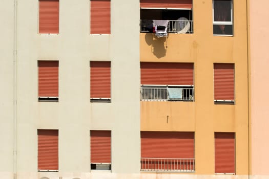 wall of a house in south of france