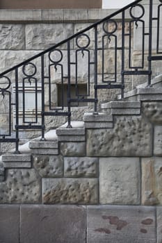 stairwayof an old building in germany