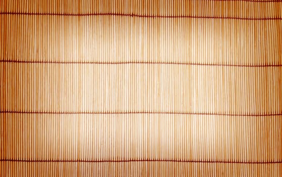 brown bamboo matting background and texture 