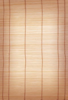 brown bamboo matting background and texture 
