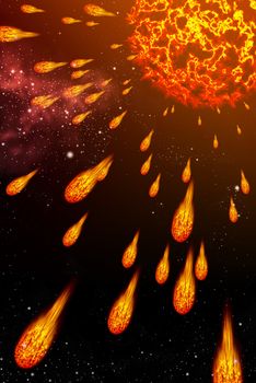 Sun explode the comet, Explode concept