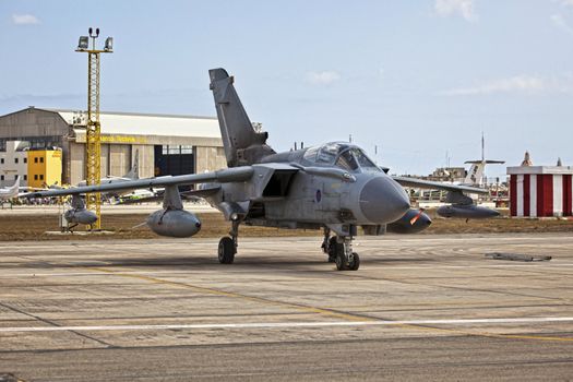 LUQA, MALTA - 25 SEP - RAF Tornado during the Malta International Airshow 2011