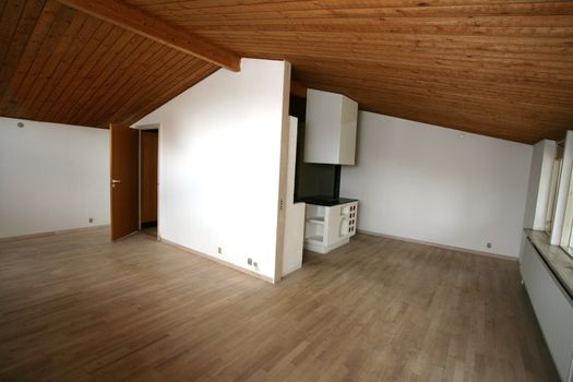 views of an empty house for sale  in denmark 