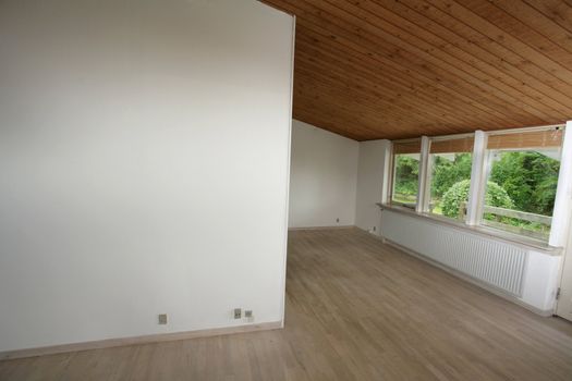 views of an empty house for sale  in denmark 