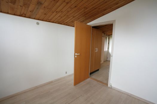views of an empty house for sale  in denmark 
