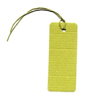 Price tag or address label with string