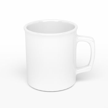 isolated white blank coffee mark, to put a message or image over the mug.
