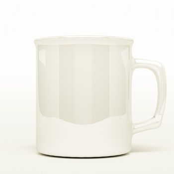 isolated white blank coffee mark, to put a message or image over the mug.