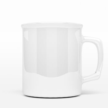 isolated white blank coffee mark, to put a message or image over the mug.