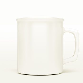 isolated white blank coffee mark, to put a message or image over the mug.