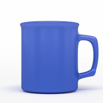 isolated blank blue coffee mark, to put a message or image over the mug.