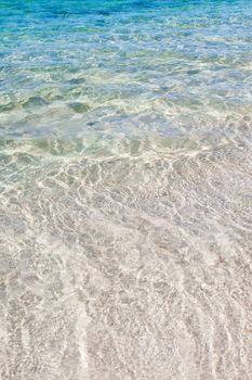 Background of turquoise Caribbean Sea in Cuba.