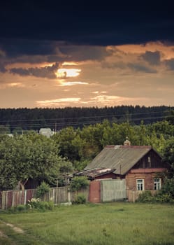 Old house on the countryside.