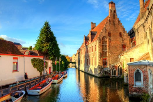 autumn in bruges, belgium