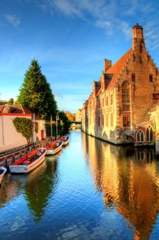 autumn in bruges, belgium