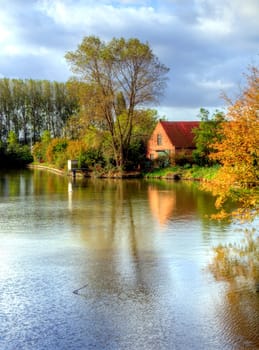 autumn in bruges, belgium