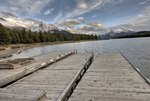 Maligne Lake Jasper Alberta scenic view beauty