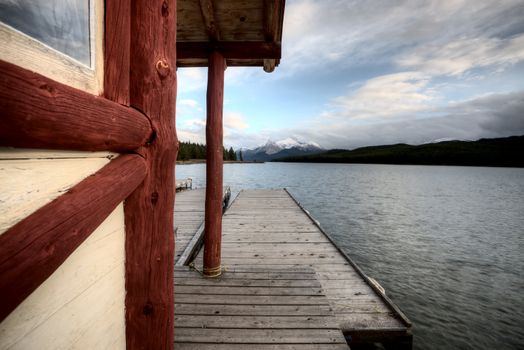 Maligne Lake Jasper Alberta scenic view beauty