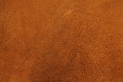 Closeup photo of brown leather as a background.
