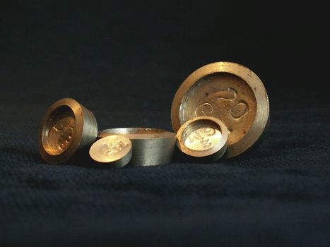 the  brass weights