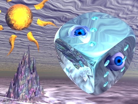 the abstract dice